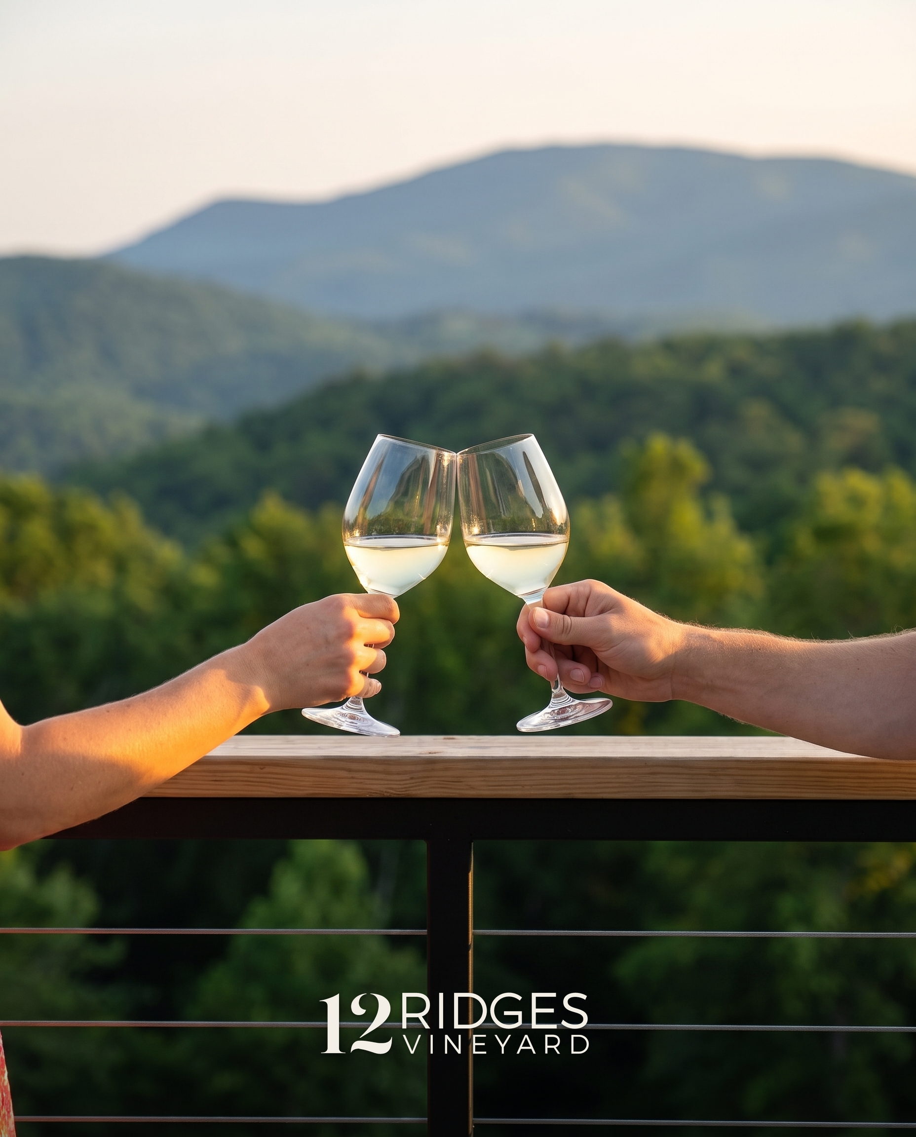 Cheers over the railing